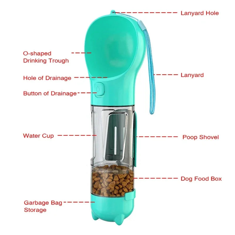 On-The-Go Paws Portable cat and dog water bottle