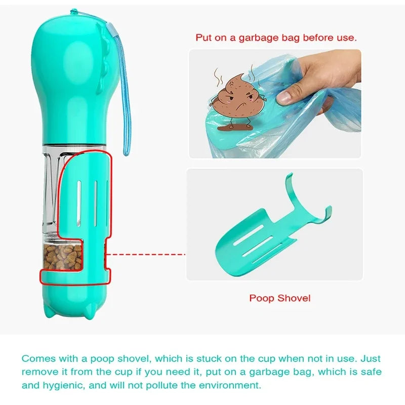 On-The-Go Paws Portable cat and dog water bottle